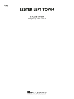 Lester Left Town von Wayne Shorter (Download) 