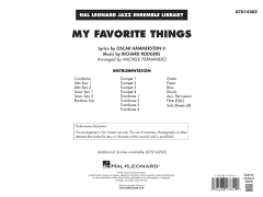 My Favorite Things von Richard Rodgers (Download) 