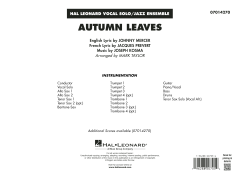 Autumn Leaves von Joseph Kosma (Download) 