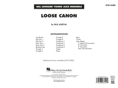 Loose Canon von Paul Murtha (Download) 