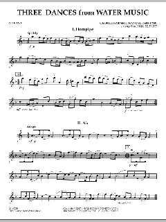 Three Dances from Water Music von Georg Friedrich Händel (Download) 