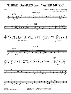 Three Dances from Water Music von Georg Friedrich Händel (Download) 