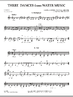 Three Dances from Water Music von Georg Friedrich Händel (Download) 