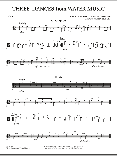 Three Dances from Water Music von Georg Friedrich Händel (Download) 