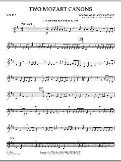 Two Mozart Canons von Wolfgang Amadeus Mozart (Download) 