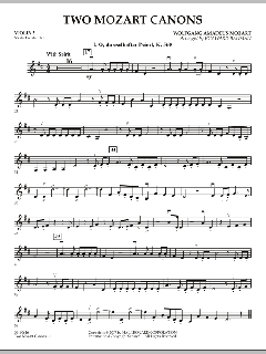 Two Mozart Canons von Wolfgang Amadeus Mozart (Download) 