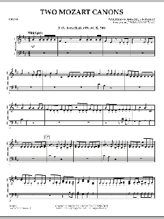 Two Mozart Canons von Wolfgang Amadeus Mozart (Download) 