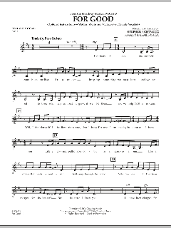 For Good (Duet Feature from Wicked) von Stephen L. Schwartz (Download) 