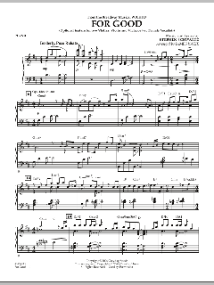 For Good (Duet Feature from Wicked) von Stephen L. Schwartz (Download) 