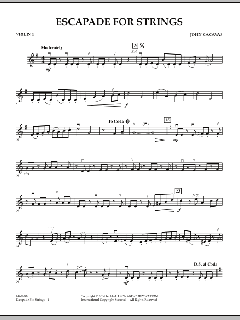 Escapade for Strings von John Cacavas (Download) 