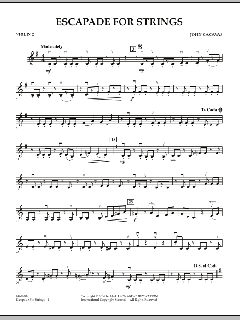 Escapade for Strings von John Cacavas (Download) 