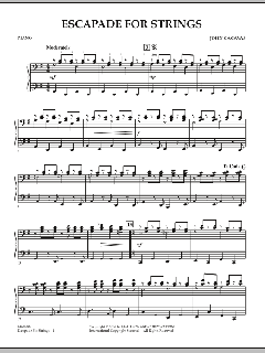 Escapade for Strings von John Cacavas (Download) 