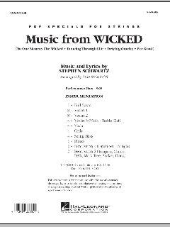 Music from Wicked von Stephen L. Schwartz (Download) 
