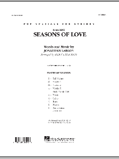 Seasons of Love von Jonathan Larson (Download) 