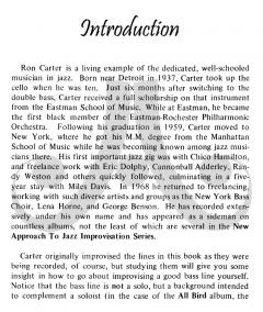 Bass Lines Aebersold Vol. 6 (Ron Carter) 