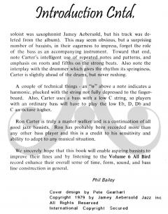 Bass Lines Aebersold Vol. 6 (Ron Carter) 