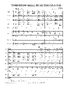 Tomorrow Shall Be My Dancing Day (Download) 