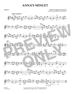 Anna's Minuet von Johann Sebastian Bach (Download) 