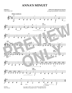 Anna's Minuet von Johann Sebastian Bach (Download) 