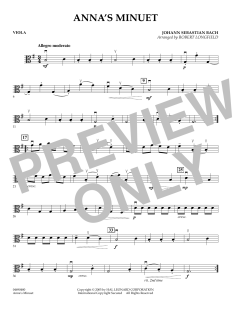 Anna's Minuet von Johann Sebastian Bach (Download) 