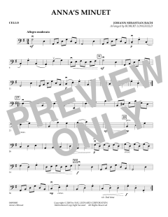 Anna's Minuet von Johann Sebastian Bach (Download) 