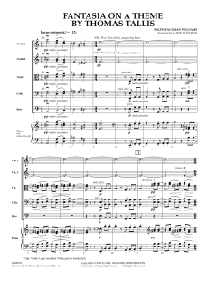 Fantasia on a Theme by Thomas Tallis von Ralph Williams (Download) 