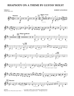 Rhapsody On a Theme by Gustav Holst von Robert Longfield (Download) 