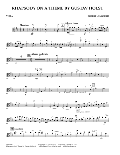 Rhapsody On a Theme by Gustav Holst von Robert Longfield (Download) 