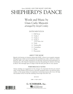 Shepherd's Dance von Carlo Menotti (Download) 