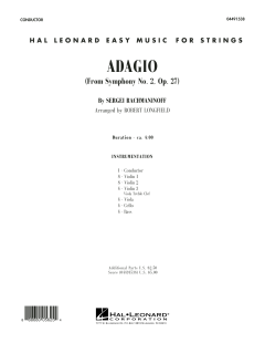Adagio from Symphony No. 2 von Sergei Rachmaninow (Download) 