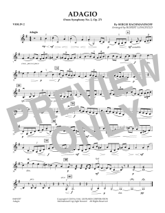 Adagio from Symphony No. 2 von Sergei Rachmaninow (Download) 