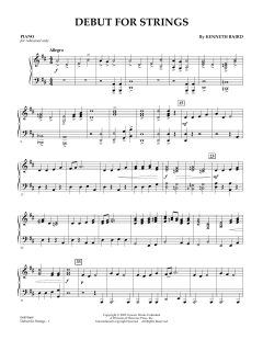 Debut for Strings von Kenneth Baird (Download) 