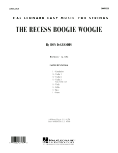 The Recess Boogie Woogie von Ron de Grandis (Download) 