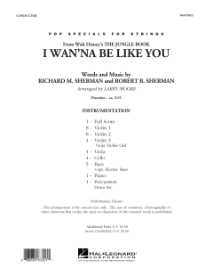 I Wan'na Be Like You von Robert Bernard Sherman (Download) 