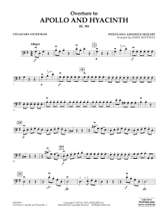 Overture to Apollo and Hyacinth von Wolfgang Amadeus Mozart (Download) 