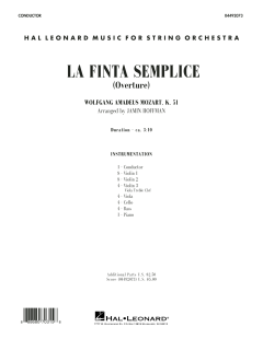 La Finta Semplice (Overture) von Wolfgang Amadeus Mozart (Download) 