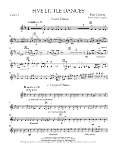 Five Little Dances von Paul Creston (Download) 