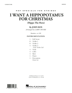 I Want A Hippopotamus For Christmas von John Rox (Download) 