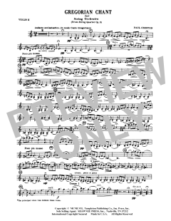 Gregorian Chant for String Orchestra (Download) 