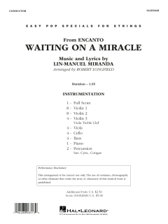 Waiting On A Miracle von Lin-Manuel Miranda (Download) 