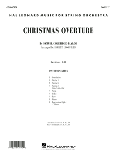 Christmas Overture von Samuel Coleridge-Taylor (Download) 