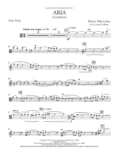 Aria (Cantilena) from Bachianas Brasileiras No. 5 von Heitor Villa-Lobos (Download) 
