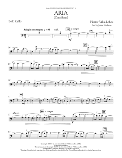 Aria (Cantilena) from Bachianas Brasileiras No. 5 von Heitor Villa-Lobos (Download) 