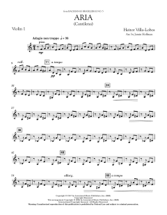 Aria (Cantilena) from Bachianas Brasileiras No. 5 von Heitor Villa-Lobos (Download) 