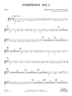 Symphony No. 2 von Joseph Bologne (Download) 
