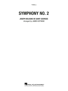Symphony No. 2 von Joseph Bologne (Download) 