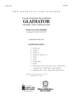 The Gladiator von Hans Zimmer (Download) 
