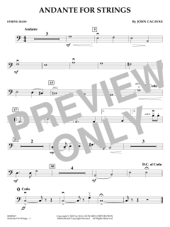 Andante for Strings von John Cacavas (Download) 