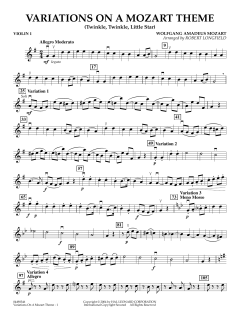 Variations On A Mozart Theme von Robert Longfield (Download) 