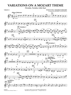 Variations On A Mozart Theme von Robert Longfield (Download) 